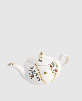 SELETTI Белый фарфоровый чайник Kintsugi 09646