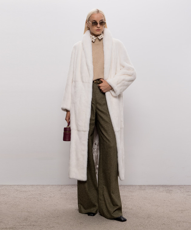 Max Mara Weekend Бежевый свитер ELEGIA из кашемира WKDELEGIA изображение 2