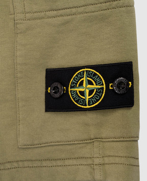 Stone Island Дитячі зелені шорти з логотипом L1S166200006S004014