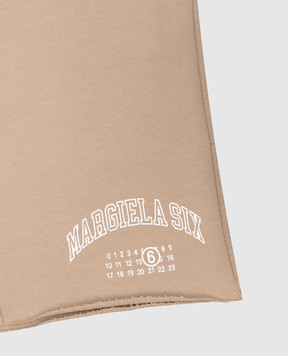 Maison Margiela MM6 Дитячі бежеві шорти з логотипом M60965MM04H