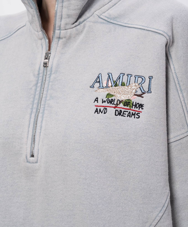 AMIRI Сірий джемпер A World Of Hope And Dreams AWTOJR1065 зображення 5