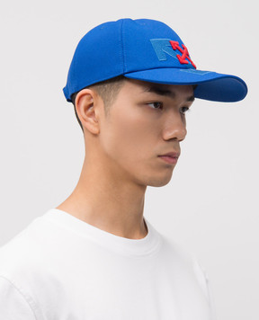 Off-White Синя кепка з емблемою OMLA04AF25FAB006