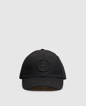 Stone Island Черная кепка с вышивкой L2S159100013S0248