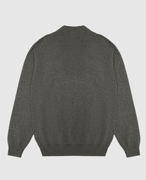 Brunello Cucinelli Сірий кардиган з кашеміру B22M10026B