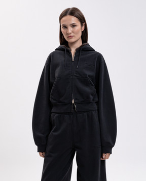 Alexander Wang Черная спортивная куртка с вышивкой логотипа 1CC4262803