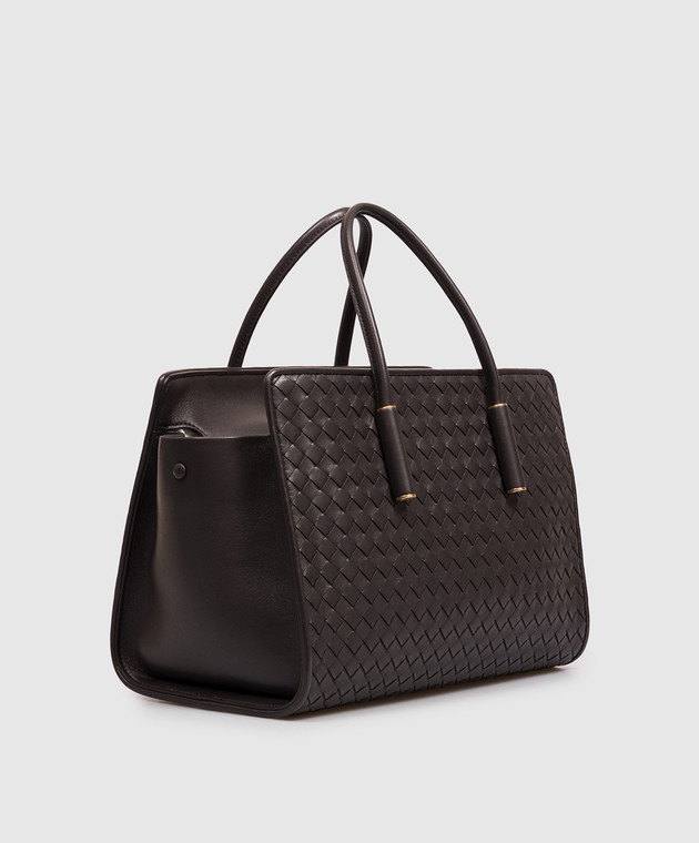 Bottega Veneta Коричнева шкіряна сумка-тоут Barbara 875932V5KD0 зображення 3