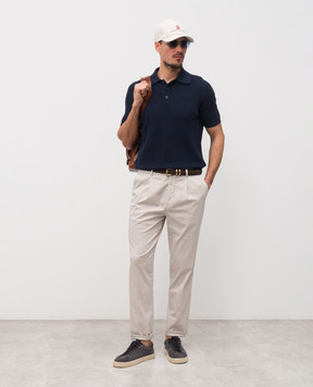 Brunello Cucinelli Бежевые брюки M289LE1450