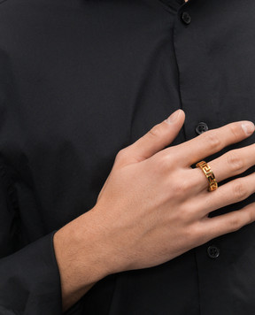 Versace Золотое кольцо Greca 10222821A00620