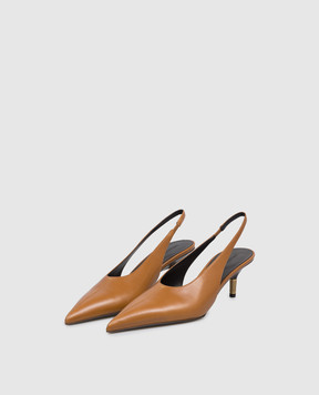 Khaite Коричневі шкіряні слінгбеки Bella F20491027