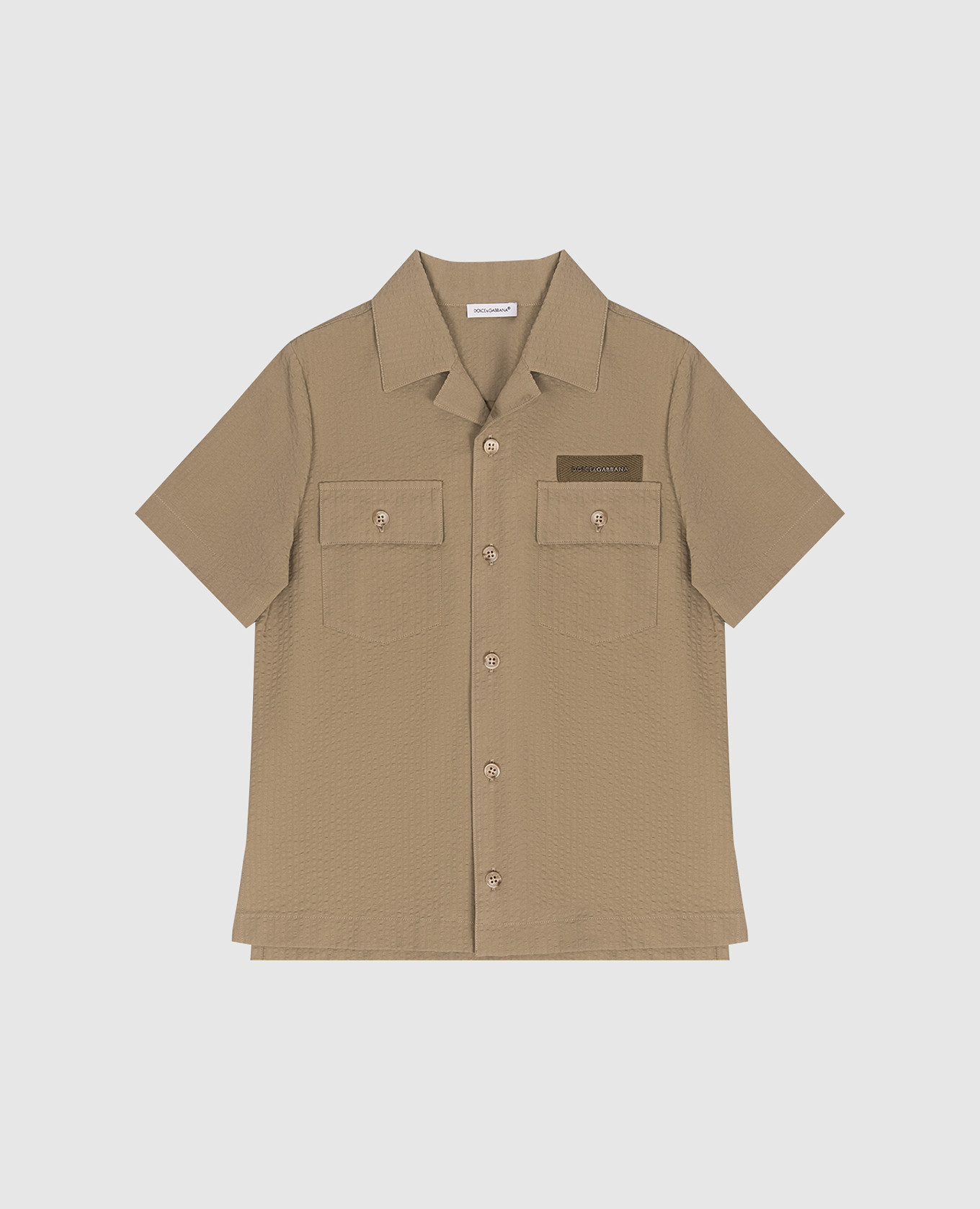 

Детская рубашка цвета хаки, Однотонные