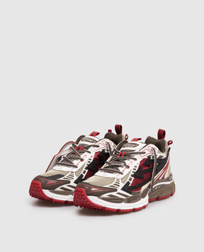 Off-White Комбинированные кроссовки Be Right Back Mesh с логотипом OMIA295S26FAB002