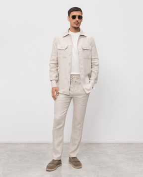 Doriani Cashmere Футболка кольору айворі 863J59