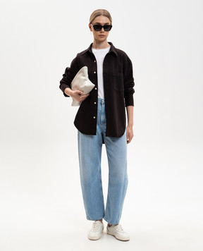 CITIZENS OF HUMANITY Коричневая джинсовая рубашка Carter 94693021