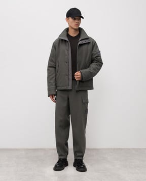 Stone Island Серые джогеры с шерстью K2S153100021S0F24