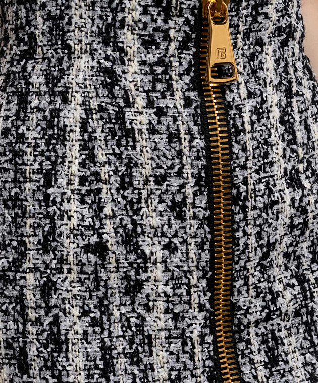 Balmain Твидовая юбка-карандаш с шерстью HF1LCC22XM15 изображение 5