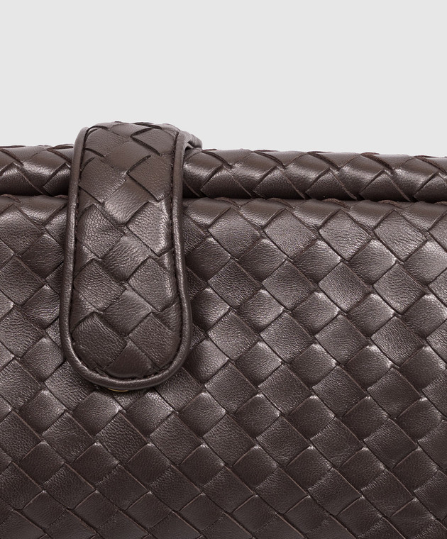 Bottega Veneta Коричневий шкіряний клатч Lauren 1979 871206V0HW0 зображення 4