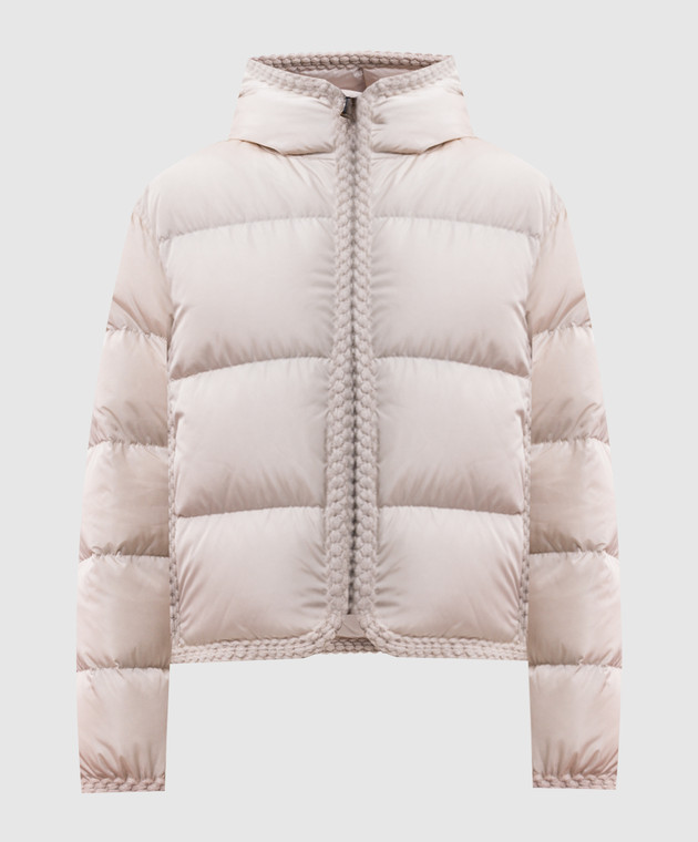 Moncler Бежевая пуховая куртка Evocateur L20931A00222539ZD