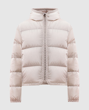 Moncler Бежевая пуховая куртка Evocateur L20931A00222539ZD