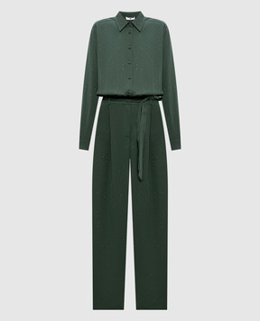 Twinset Зелений комбінезон з кристалами 261LL2PEE