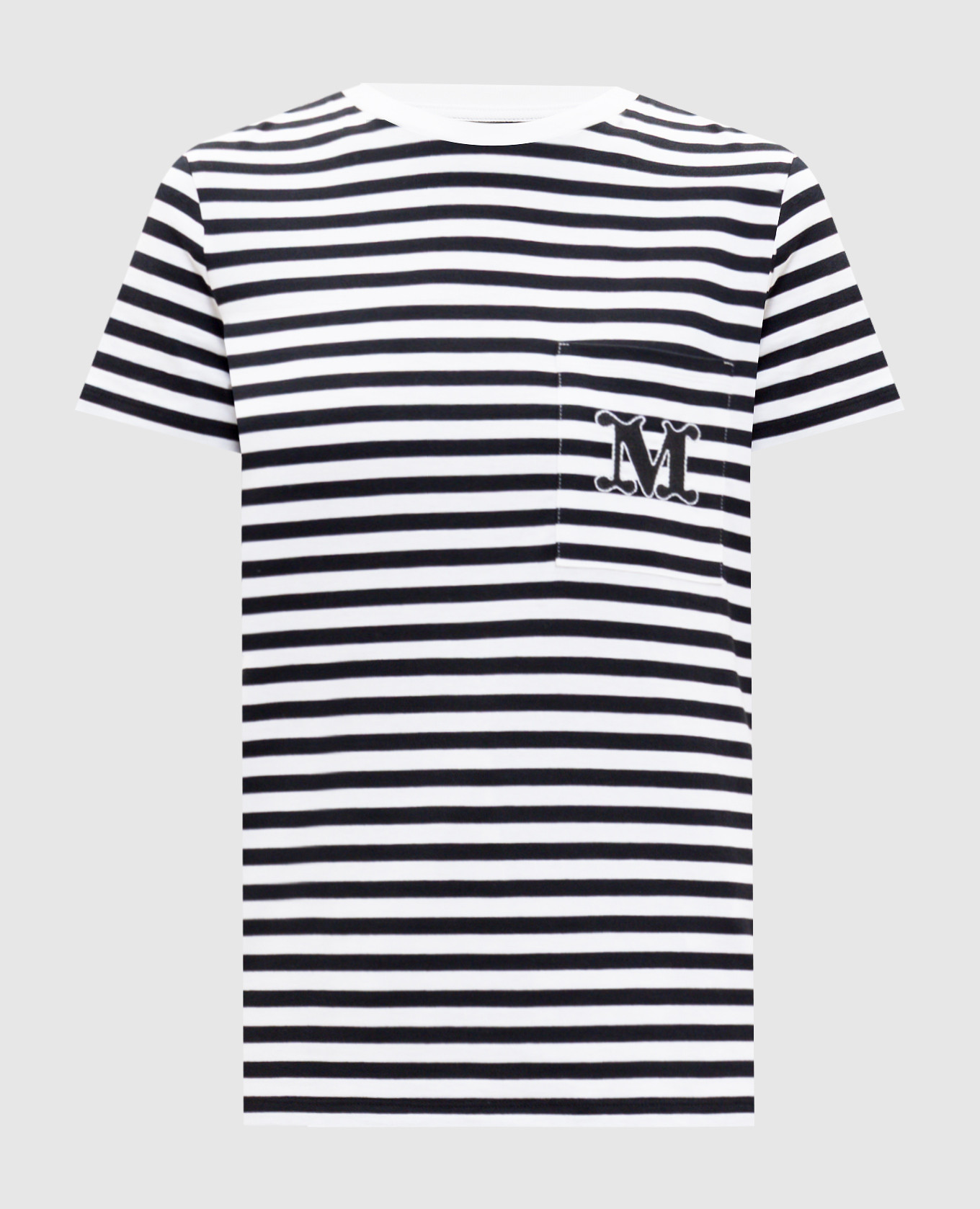 

Белая футболка OBOLI в полоску, Белый, Футболки