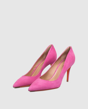 Santoni Рожеві замшеві туфлі WDID70945HI2NMGD