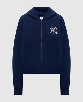 Sporty & Rich Синя утеплена спортивна куртка Yankees ST094818635BL107