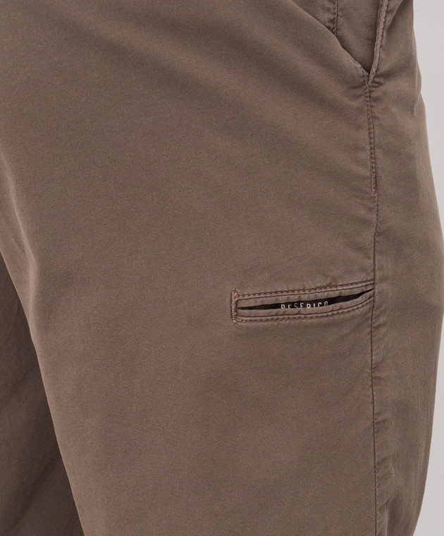 Peserico Коричневі шорти R54799T2300800 зображення 5