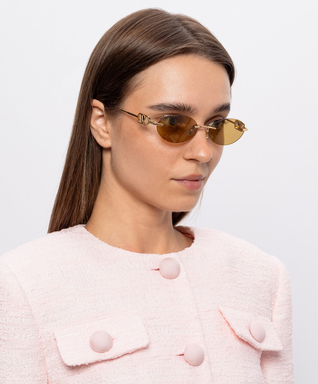Valentino Солнцезащитные очки с эмблемой VG0032S изображение 2