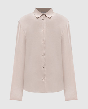 Max Mara Бежева сорочка MXPBADESSE з льоном MXPBADESSE