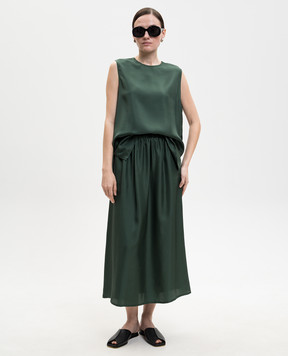 Asceno Зелений топ Trento із шовку T088F03C509