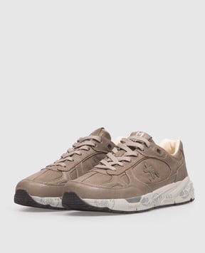 Premiata Кожаные кроссовки Mase25 цвета хаки MASE258419