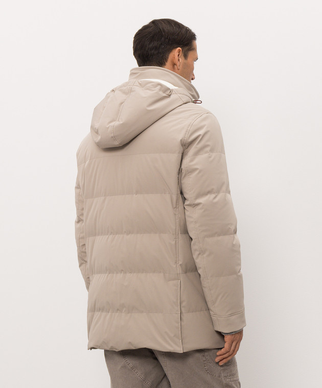 Brunello Cucinelli Бежевий пуховик MV4061823 зображення 4
