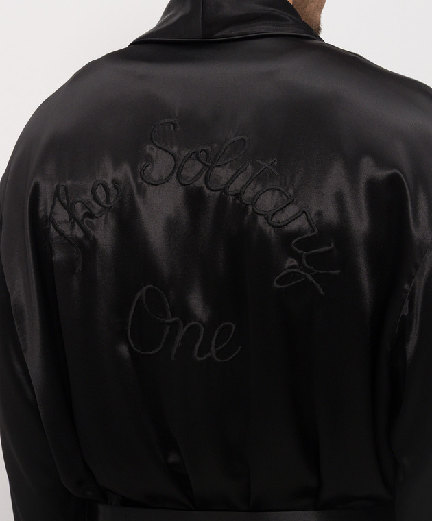Ann Demeulemeester Черное пальто Vorm Fluid с поясом B0013928FA734 изображение 5