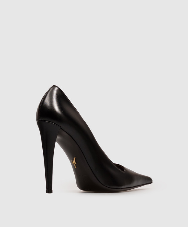 Giuseppe Zanotti Чорні шкіряні туфлі I660005 зображення 3