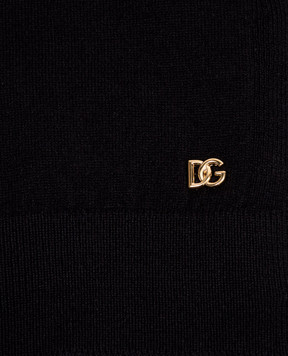 Dolce&Gabbana Черный шарф из кашемира FXR30TJBW2L