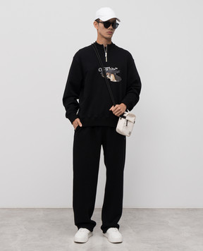 Off-White Чорний світшот Paint Arrow 44MBA073F5F004