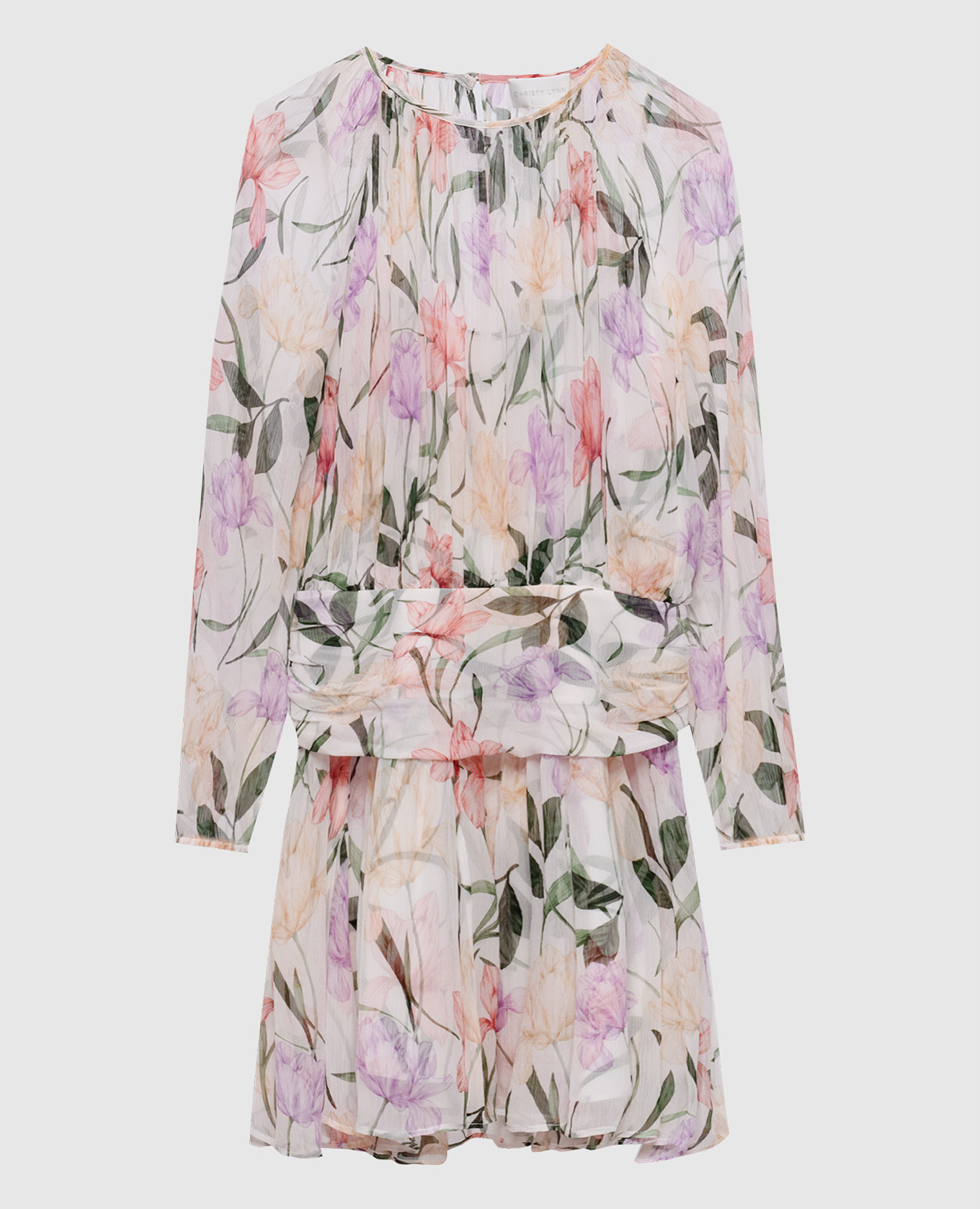 Белое платье Billie из шелка