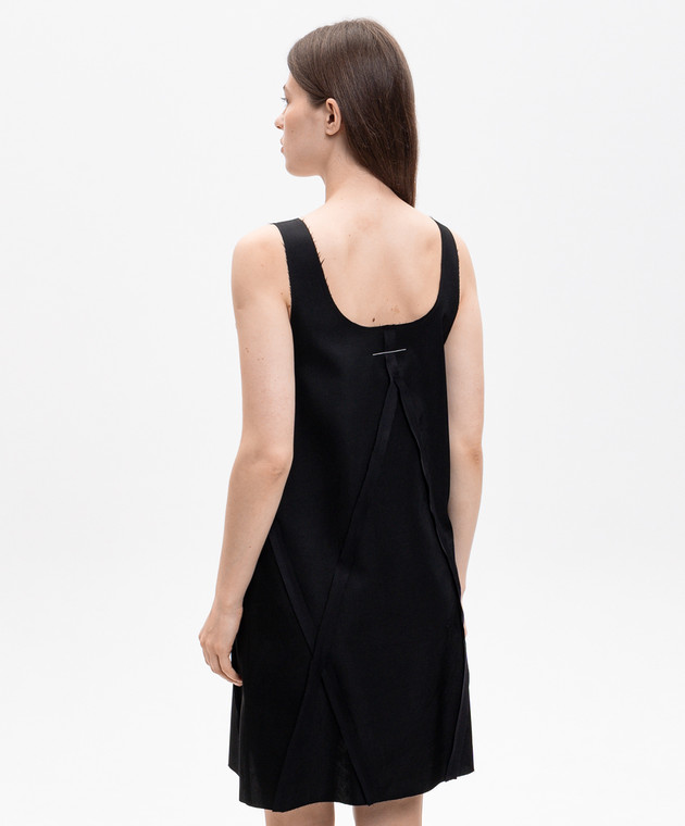 Maison Margiela MM6 Чорна сукня з геометричною аплікацією S62DD0061M35880 зображення 4
