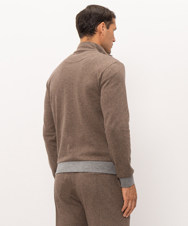 Doriani Cashmere Коричнева спортивна куртка 875LUNJ36 зображення 4