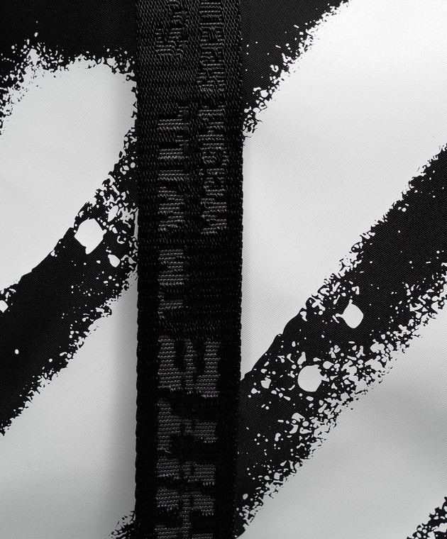 Off-White Чорна сумка-тоут з принтом Diag Spray OWMNA05F26FB01 зображення 4