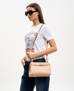 Gianni Notaro Бежева шкіряна сумка Ruga 245RUGANIKEL