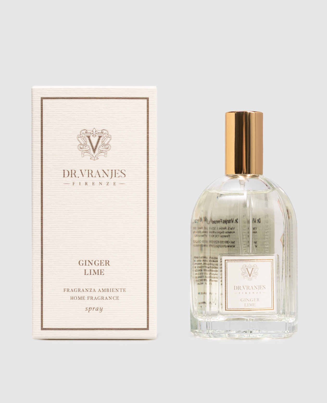 

Аромадиффузор спрей Ginger Lime 100 мл, Прозрачный, Ароматы для дома