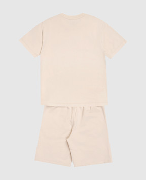 C.P. Company Дитячий бежевий костюм з принтом логотипа CMG005LAA1748