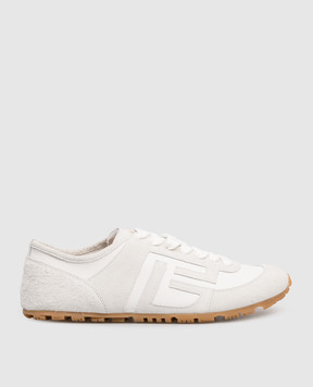 Balmain Білі шкіряні кросівки Racer 45 GN1VI764LTNP