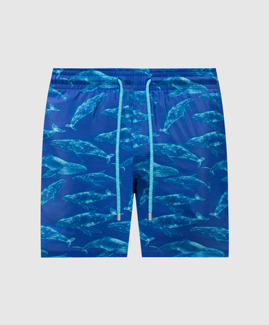 Синие шорты для плавания Sparkling Whales