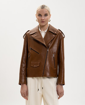 Babe Pay Pls Коричнева шкіряна косуха 2518ARIZONA