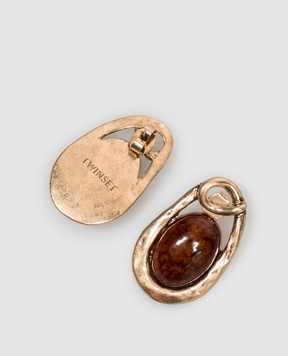 Twinset Золотые серьги с фианитами 262TO5351