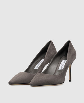 Jimmy Choo Сірі замшеві туфлі Romy ROMY85KDU