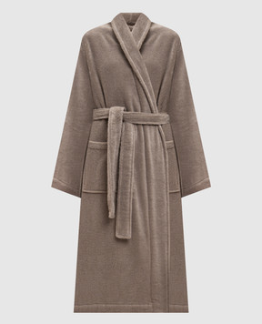 L'Appartement Коричневий махровий халат CHICAGO CHICAGOBATHROBE