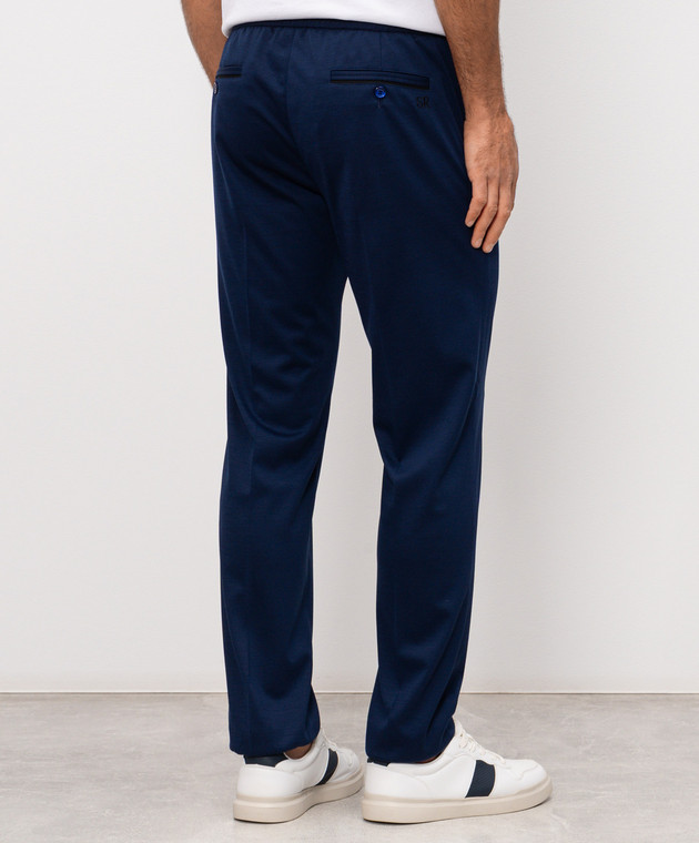 Stefano Ricci Синие брюки из шерсти M1T6100160MA0033 изображение 4